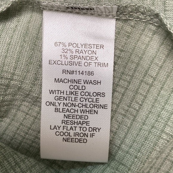 89th & Madison Asymmetrical Gauze Pullover Top 3/4 Sleeve Textured Soft Stretchy - Picture 12 of 15